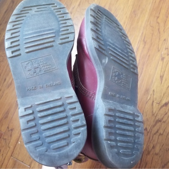 RARE DR MARTENS 1460 Vintage Made In England Boots 8-eye - Picture 5 of 8